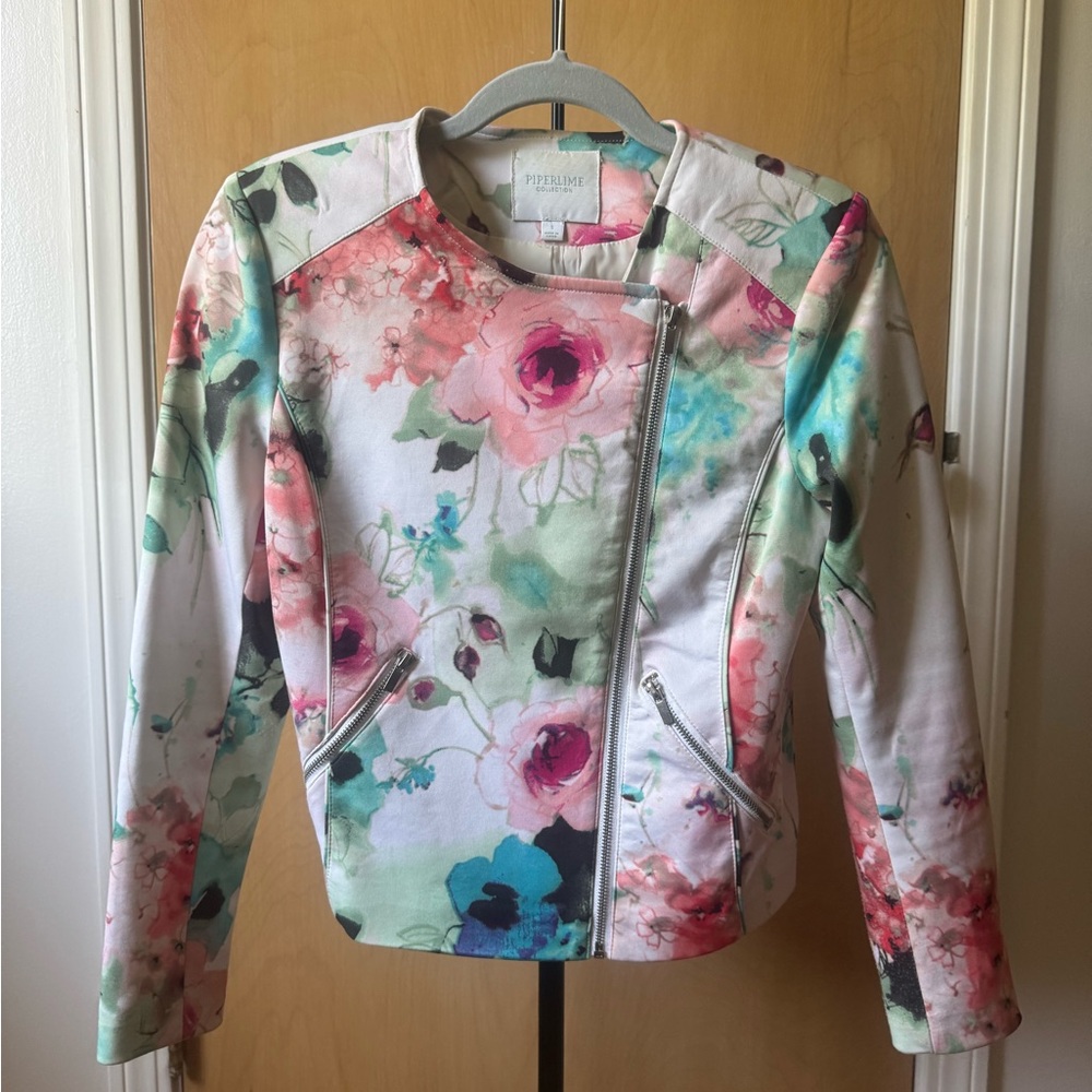 Floral Women's Moto Jacket